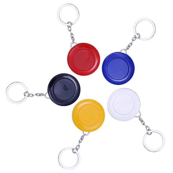 retractable ruler keyring tape measure sewing cloth dieting tailor 1.5m portable sewing accessories 150cm, Black
