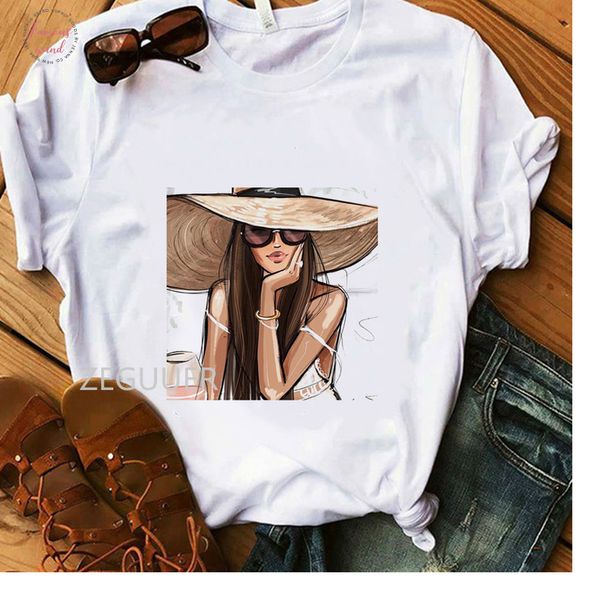 vogue girl t shirt summer seaside women t shirt 100% cotton white tees lady soft casual streetwear clothing
vogue girl t shirt summer seaside women t shirt 100% cotton white tees lady soft casual streetwear clothing