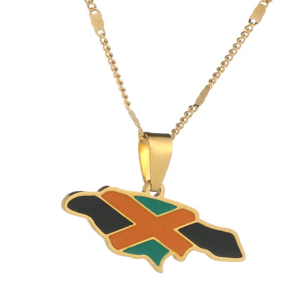 stainless steel trendy jamaica map and national flag pendant necklaces jamaican women enamel chain jewelry gifts, Silver
stainless steel trendy jamaica map and national flag pendant necklaces jamaican women enamel chain jewelry gifts, Silver