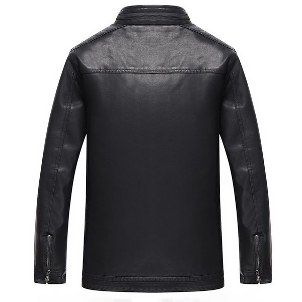 18 new style men's leather coat 18 years autumn and winter new style plus velvet leather jacket pu coat wish, Black
18 new style men's leather coat 18 years autumn and winter new style plus velvet leather jacket pu coat wish, Black