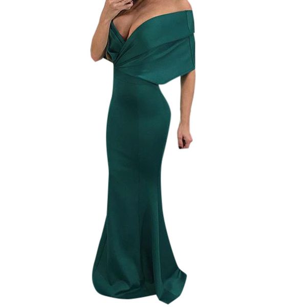 ladies word shoulder depth v solid color fishtail dress floor length sheath speaker mermaid dress, Black;gray
ladies word shoulder depth v solid color fishtail dress floor length sheath speaker mermaid dress, Black;gray