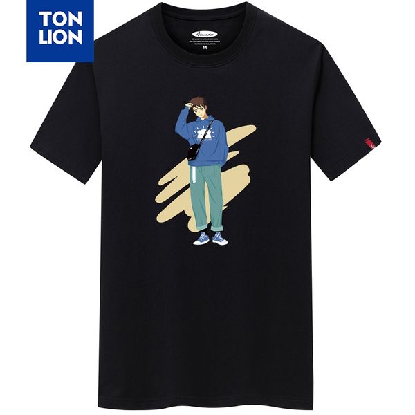 tonlion cartoon character printed crew neck t-shirt preppy style cotton brand t-shirts plus size men's 2020 new, White;black
tonlion cartoon character printed crew neck t-shirt preppy style cotton brand t-shirts plus size men's 2020 new, White;black