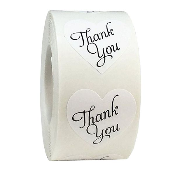 thank you stickers roll, adhesive labels white paper sticks, heart decorative sealing stickers for christmas gifts, wedding, party favors
thank you stickers roll, adhesive labels white paper sticks, heart decorative sealing stickers for christmas gifts, wedding, party favors