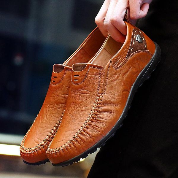 2019 men shoes leather shoes men casual loafers slip flats male soft breathable moccasins footwear big size, Black
2019 men shoes leather shoes men casual loafers slip flats male soft breathable moccasins footwear big size, Black
