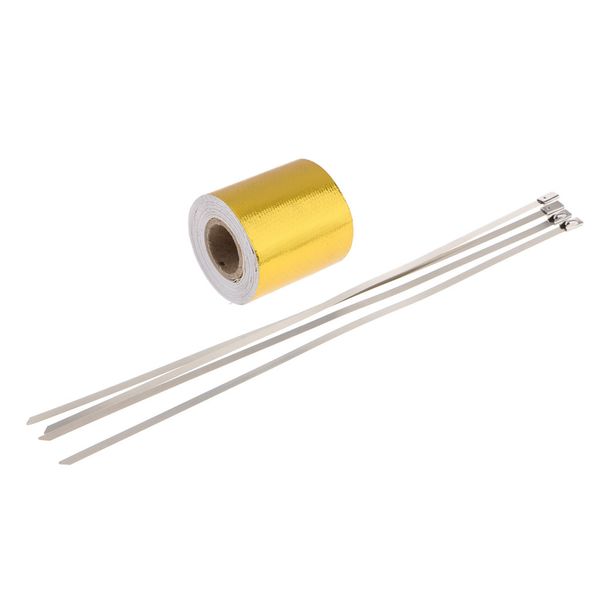 5m high-temperature heat reflective tape adhesive backed engine protection wrap - golden
5m high-temperature heat reflective tape adhesive backed engine protection wrap - golden
