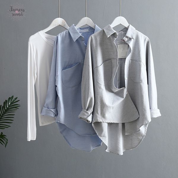 blusas летняя блузка с длинным рукавом корейских женщин топы и блузки урожай женщины рубашки женщины roupa feminina топы, White
blusas летняя блузка с длинным рукавом корейских женщин топы и блузки урожай женщины рубашки женщины roupa feminina топы, White