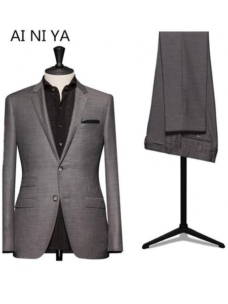 new men's suits & blazers dark grey slim fit groom tuxedos wedding groomsmen suits man men suit, White;black
new men's suits & blazers dark grey slim fit groom tuxedos wedding groomsmen suits man men suit, White;black
