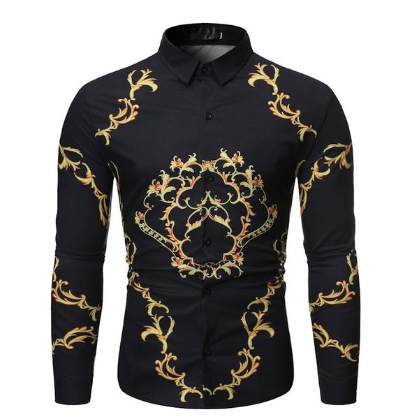 new luxury print shirt men royal retro long sleeve shirts party nightclub tuxedo shirts casual slim fit streetwear blouse homme, White;black
new luxury print shirt men royal retro long sleeve shirts party nightclub tuxedo shirts casual slim fit streetwear blouse homme, White;black