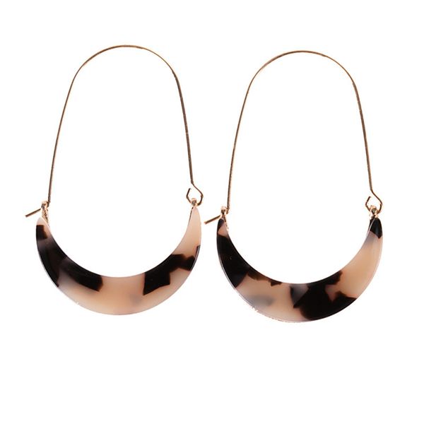 acrylic moon hoop earrings for women modern jewelry vintage woman earrings female gift 4 colors, Golden;silver
acrylic moon hoop earrings for women modern jewelry vintage woman earrings female gift 4 colors, Golden;silver
