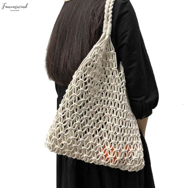 abdb fashion popular no zipper woven bag mesh rope weaving tie buckle reticulate hollow bag no lined net shoulder bag
abdb fashion popular no zipper woven bag mesh rope weaving tie buckle reticulate hollow bag no lined net shoulder bag