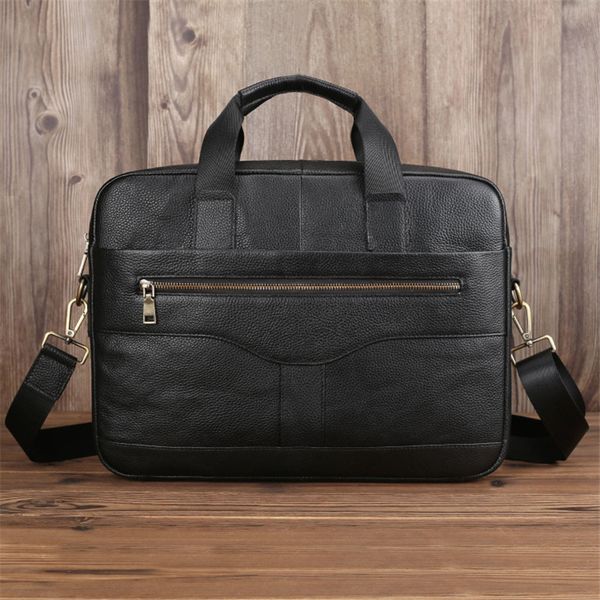 nesitu new black brown genuine leather 14'' lapoffice men briefcase portfolio handbag business shoulder messenger bags m005
nesitu new black brown genuine leather 14'' lapoffice men briefcase portfolio handbag business shoulder messenger bags m005