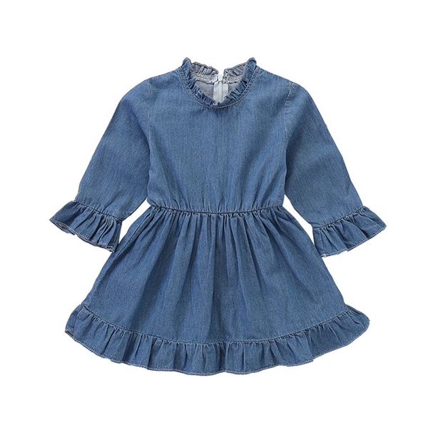 casual baby girls long flare sleeve denim dress kids toddler pageant sundress 0-24m cute newborn baby girl clothes, Red;yellow
casual baby girls long flare sleeve denim dress kids toddler pageant sundress 0-24m cute newborn baby girl clothes, Red;yellow