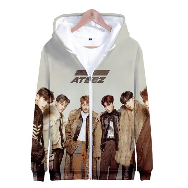 3d kpop ateez korean men women zipper hoodies hooded streetwear gothic sweatshirt sweat harajuku punk, Black
3d kpop ateez korean men women zipper hoodies hooded streetwear gothic sweatshirt sweat harajuku punk, Black