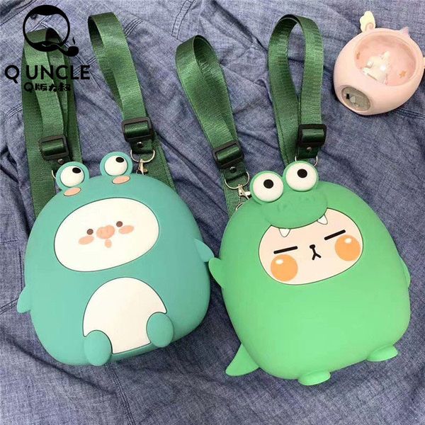 q uncle backpack women silicone shoulder bag for teenage girls kids multi-function small bagpack female ladies school backpack y200706
q uncle backpack women silicone shoulder bag for teenage girls kids multi-function small bagpack female ladies school backpack y200706