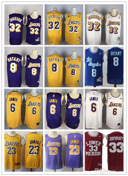 Lo angele laker 6 23 lebron jame 24 8 kobe bryant jer ey 32 earvin john on color white yellow titched laker nba official jer ey
Lo angele laker 6 23 lebron jame 24 8 kobe bryant jer ey 32 earvin john on color white yellow titched laker nba official jer ey