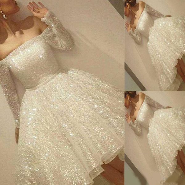 2020 new arrival white shine short homecoming dresses sequins off the shoulder long sleeve party dress thin ribbon a-line cocktail dress, Blue;pink
2020 new arrival white shine short homecoming dresses sequins off the shoulder long sleeve party dress thin ribbon a-line cocktail dress, Blue;pink