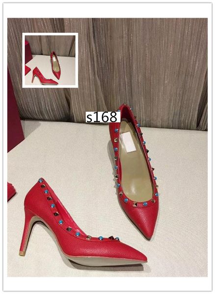 luxury patent pointed toe 2-strap leather women pointed toe pumps rivet stiletto high-heeled shoes size 39, Black
luxury patent pointed toe 2-strap leather women pointed toe pumps rivet stiletto high-heeled shoes size 39, Black