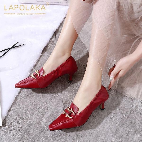 lapolaka new fashion 2020 wholesale concise pumps woman shoes thin heels pointed toe slip-on spring/autumn shoes women pumps, Black 
lapolaka new fashion 2020 wholesale concise pumps woman shoes thin heels pointed toe slip-on spring/autumn shoes women pumps, Black