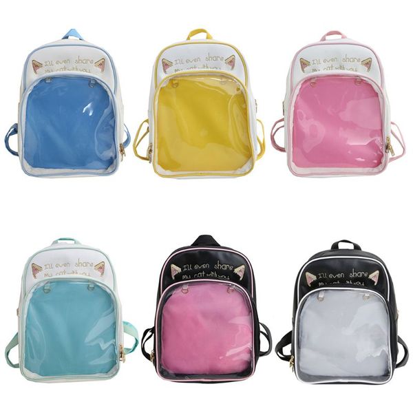 pu leather candy color backpack clear bag kawaii beach bag fashion summer knapsack for women cute cartoon bookbag for students
pu leather candy color backpack clear bag kawaii beach bag fashion summer knapsack for women cute cartoon bookbag for students