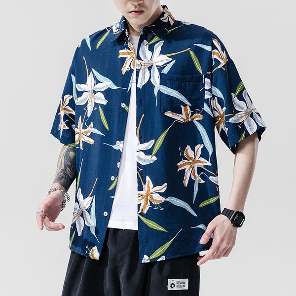 2020 new summer sell men's beach shirt fashion short sleeve floral loose casual shirts plus size -4xl 5xl hawaiian, White;black
2020 new summer sell men's beach shirt fashion short sleeve floral loose casual shirts plus size -4xl 5xl hawaiian, White;black