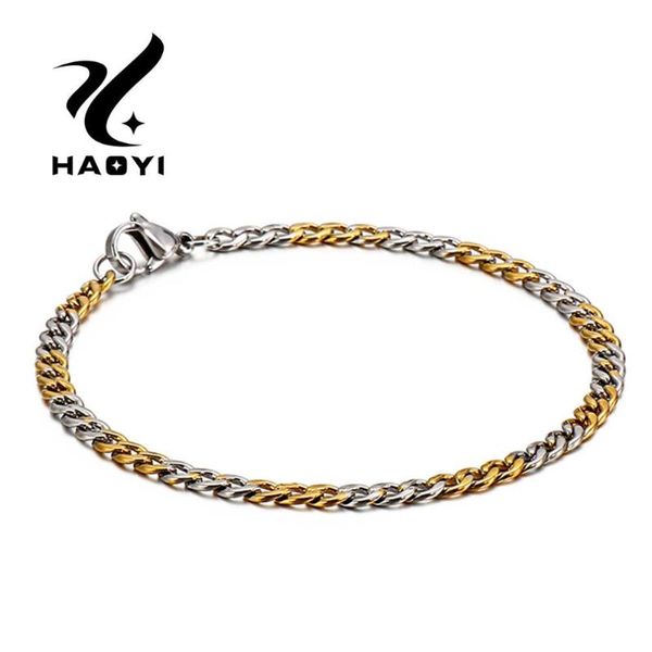 haoyi fashion charm stainless steel couple bracelet thick chain bracelets wristband gold color mens jewery two sizes, Black
haoyi fashion charm stainless steel couple bracelet thick chain bracelets wristband gold color mens jewery two sizes, Black