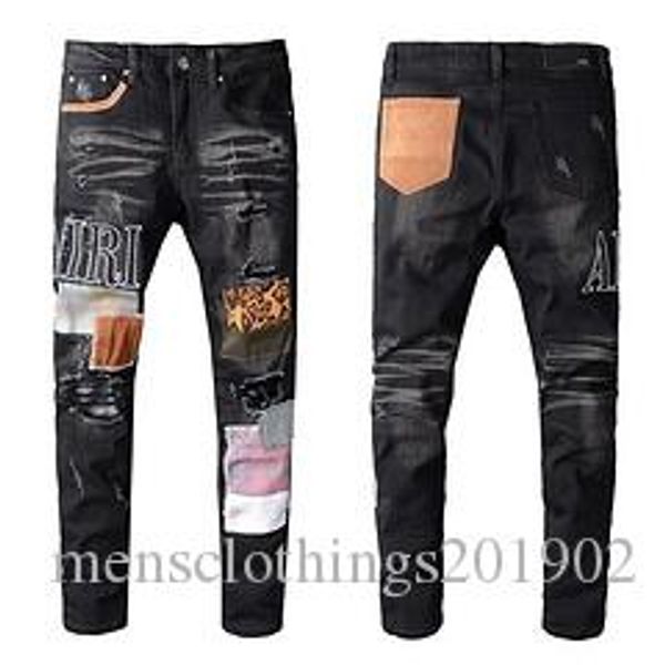 new men jeans cool mens distressed ripped amiri jeans fashion designer straight motorcycle biker jeans causal denim pants streetwear style, Blue
new men jeans cool mens distressed ripped amiri jeans fashion designer straight motorcycle biker jeans causal denim pants streetwear style, Blue