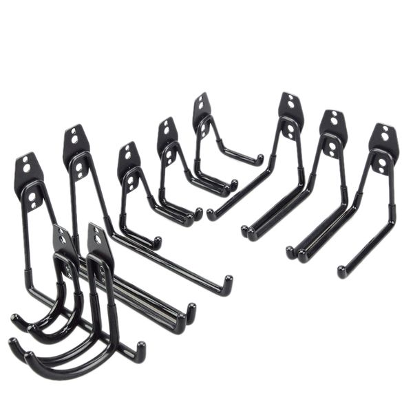 10pcs garage hooks steel garage storage hooks utility double for organizing power tools, ladders, bikes, bulk items
10pcs garage hooks steel garage storage hooks utility double for organizing power tools, ladders, bikes, bulk items