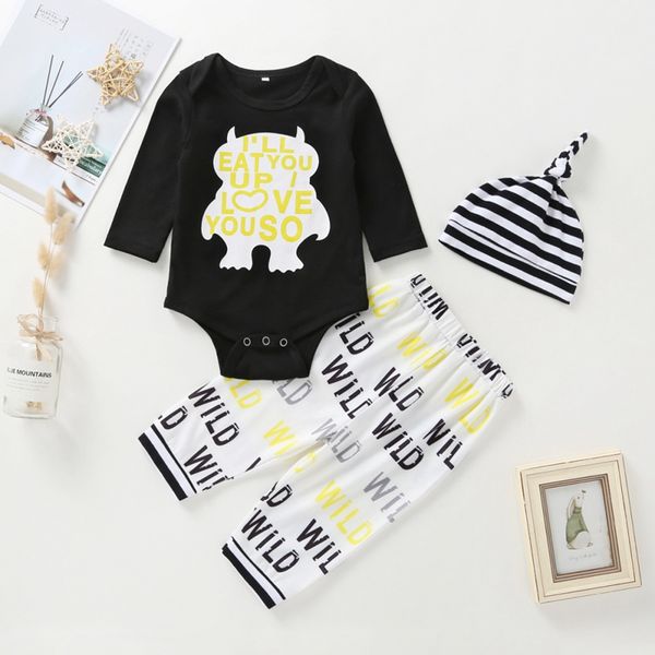 0-24m autumn baby boy girl long sleeve letters print romper trousers striped hat outfits clothes newest, White
0-24m autumn baby boy girl long sleeve letters print romper trousers striped hat outfits clothes newest, White