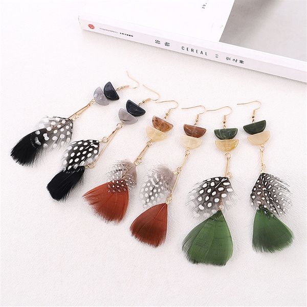 geometry acrylic long feather earrings bohemian colorful feather earring long feather tassel dangle earrings for women 6 colors, Silver
geometry acrylic long feather earrings bohemian colorful feather earring long feather tassel dangle earrings for women 6 colors, Silver