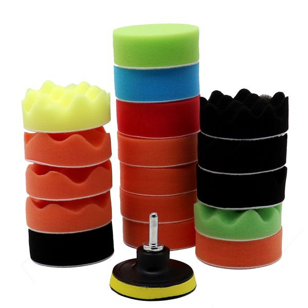 7/19/22pcs car polishing pads sponge buffing polishing pad kit for car polisher with drill adapter buffing accessories
7/19/22pcs car polishing pads sponge buffing polishing pad kit for car polisher with drill adapter buffing accessories