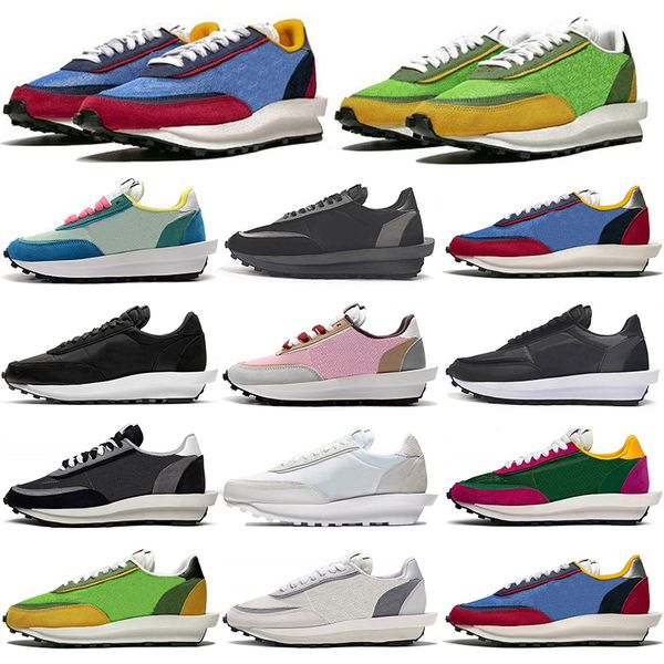 2020 brand luxury designer sacai waffle ldv flat shoes varsity blue green gusto triple black white grey asucai for woman men size 36-45, White;red
2020 brand luxury designer sacai waffle ldv flat shoes varsity blue green gusto triple black white grey asucai for woman men size 36-45, White;red