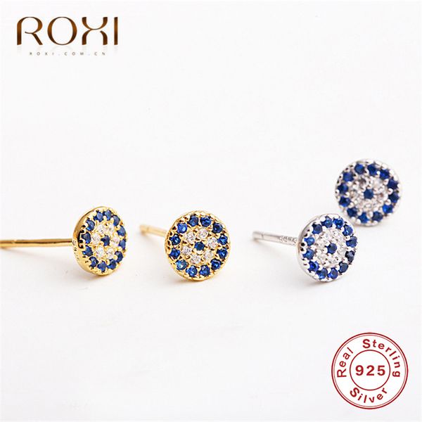 roxi personality full zircon round stud earrings 100% 925 sterling silver talisman blue eyes earrings for women fashion jewelry, Golden;silver
roxi personality full zircon round stud earrings 100% 925 sterling silver talisman blue eyes earrings for women fashion jewelry, Golden;silver