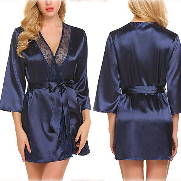 4 colors kimono women lingerie slik solid robe lady satin night gown pajamas sleepwear nightgown ing, Black;red
4 colors kimono women lingerie slik solid robe lady satin night gown pajamas sleepwear nightgown ing, Black;red
