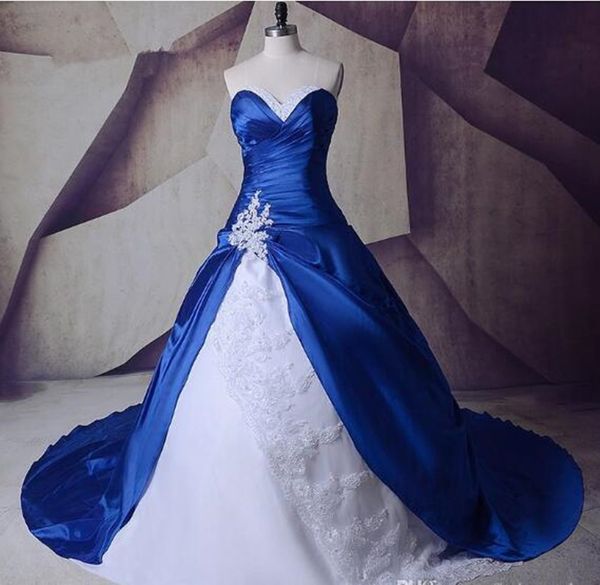 shiny real image new white and royal blue a line wedding dress 2019 lace taffeta appliques bridal gown beads custom made crystal fashionable
shiny real image new white and royal blue a line wedding dress 2019 lace taffeta appliques bridal gown beads custom made crystal fashionable