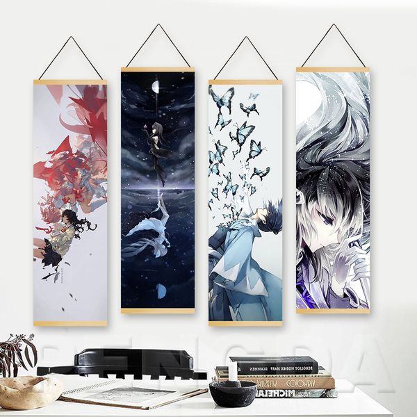 printed painting solid wood hanging canvas wall art modern your lie in april anime scrolls girls bedroom posters home decoration
printed painting solid wood hanging canvas wall art modern your lie in april anime scrolls girls bedroom posters home decoration