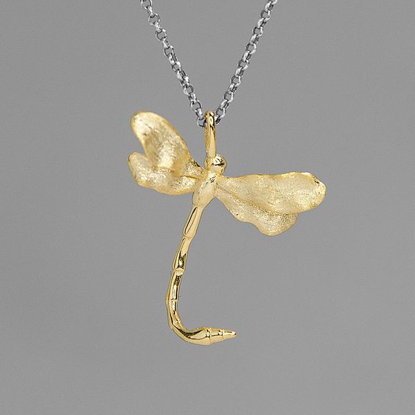 inature 925 sterling silver dragonfly pendant necklace fashion women jewelry