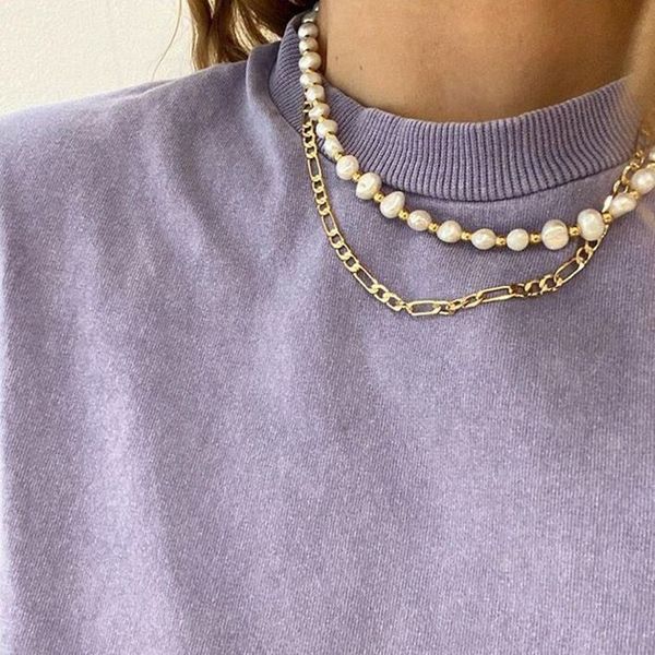 gold link chain necklace for women 2020 multi-layer pearl beads clavicle necklaces vintage pearl necklace fashion jewelry, Silver
gold link chain necklace for women 2020 multi-layer pearl beads clavicle necklaces vintage pearl necklace fashion jewelry, Silver