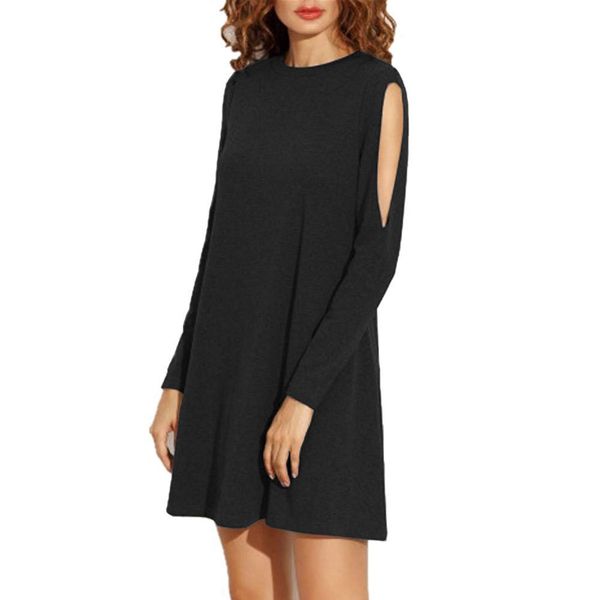 summer women fashion cold shoulder long sleeve dress female loose mini dresses am005, Black;pink
summer women fashion cold shoulder long sleeve dress female loose mini dresses am005, Black;pink