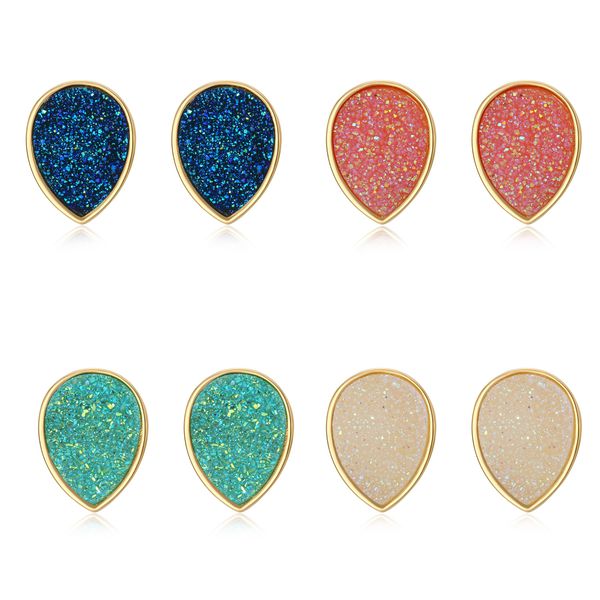 american european fashion womens simple gold plated waterdrop drusy earring 15mm handmade druzy trendy jewelry resin stone stud earring, Golden;silver
american european fashion womens simple gold plated waterdrop drusy earring 15mm handmade druzy trendy jewelry resin stone stud earring, Golden;silver