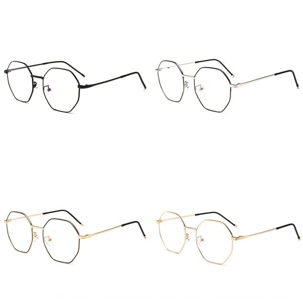 metal frame plain mirror polygon frame fashion decorative glasses glasses for men and women, Silver
metal frame plain mirror polygon frame fashion decorative glasses glasses for men and women, Silver