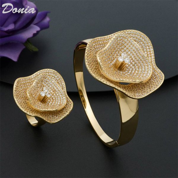 donia jewelry european and american fashion exaggeration flower micro inlay zirconia bracelet ring set women's bracelet ring set, Black
donia jewelry european and american fashion exaggeration flower micro inlay zirconia bracelet ring set women's bracelet ring set, Black