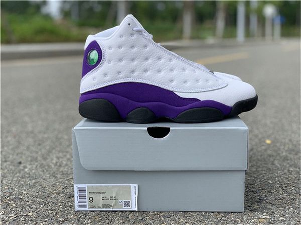 2019 release 13 lakers rivals white black court purple university gold men basketball shoes 414571-105 real carbon fiber sneakers with box, White;red
2019 release 13 lakers rivals white black court purple university gold men basketball shoes 414571-105 real carbon fiber sneakers with box, White;red