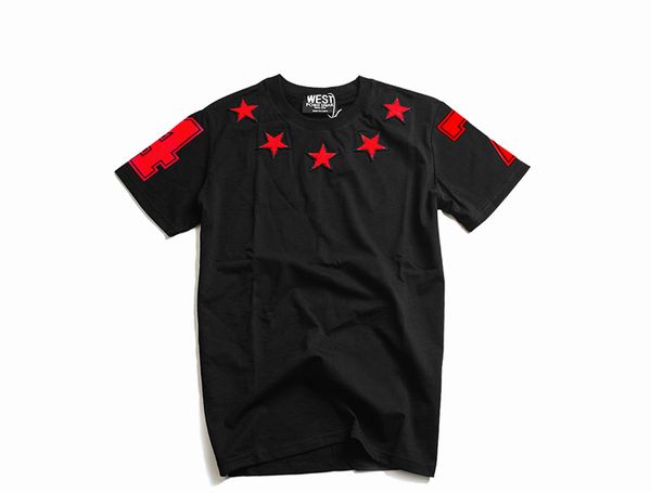 2020 luxury designer t shirts short sleeves famous fashion 5 star embroidered mens women designer round neck t-shirt size s-xl, White;black
2020 luxury designer t shirts short sleeves famous fashion 5 star embroidered mens women designer round neck t-shirt size s-xl, White;black