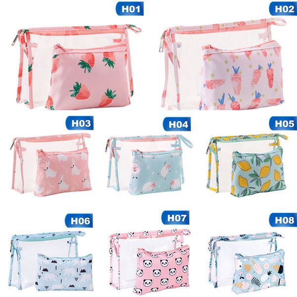 2pc new arrive cosmetic bag women make up bag travel waterproof portable makeup toiletry kits pvc
2pc new arrive cosmetic bag women make up bag travel waterproof portable makeup toiletry kits pvc