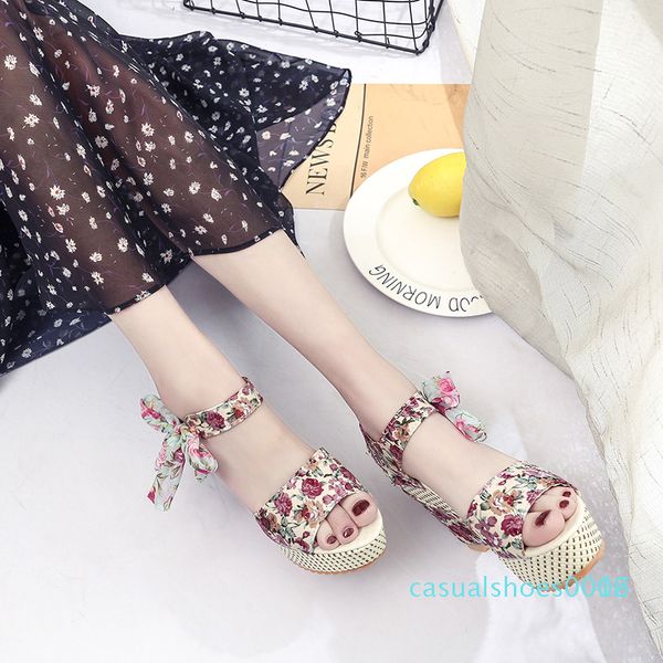summer 2020 new korean wedge sandals women harajuku style wild bow retro muffin shoes thick-soled shoes c06, Black
summer 2020 new korean wedge sandals women harajuku style wild bow retro muffin shoes thick-soled shoes c06, Black