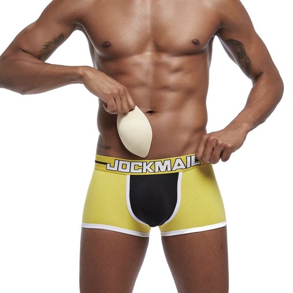 jockmail mens underwear pure cotton soft and breathable boxer briefs 3d three-dimensional mens cup briefs solid color classic boxers, Black;white
jockmail mens underwear pure cotton soft and breathable boxer briefs 3d three-dimensional mens cup briefs solid color classic boxers, Black;white
