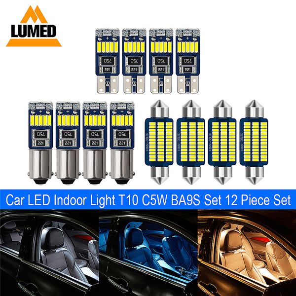 12pcs / set t10 ba9s festoon w5w c5w led auto interior reading light board bulb license plate lamp 12v
12pcs / set t10 ba9s festoon w5w c5w led auto interior reading light board bulb license plate lamp 12v