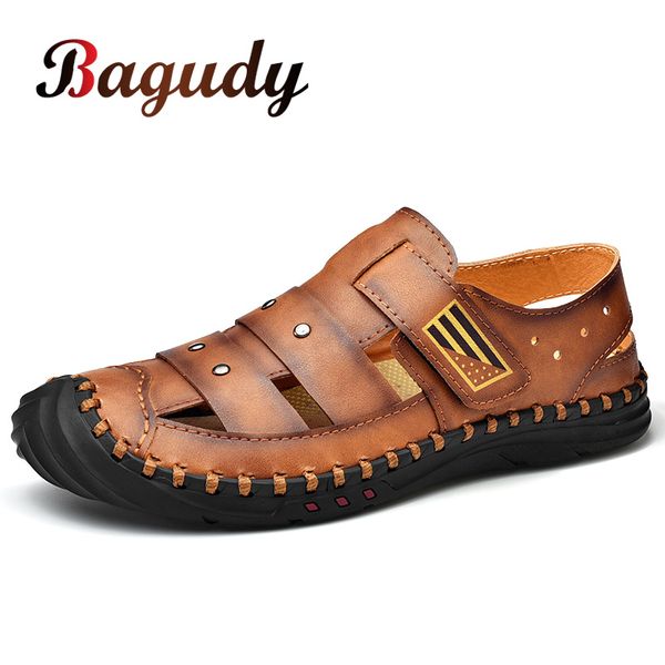men's sandals summer genuine leather beach sandals fashion comfortable man outdoor slippers casual sneakers big size 48, Black
men's sandals summer genuine leather beach sandals fashion comfortable man outdoor slippers casual sneakers big size 48, Black