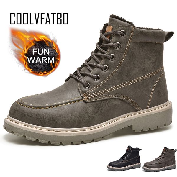 coolvfatbo winter shoes men boots warm fur snow boots men shoes high-male mens winter footwear, Black
coolvfatbo winter shoes men boots warm fur snow boots men shoes high-male mens winter footwear, Black