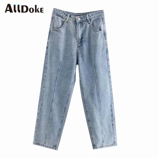 alldoke streetwear casual denim pants women summer high waist pockets boyfriend jeans mujer vintage ladies ankle length pants, Blue
alldoke streetwear casual denim pants women summer high waist pockets boyfriend jeans mujer vintage ladies ankle length pants, Blue